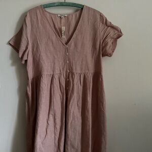 NWT Madewell Linen Dress